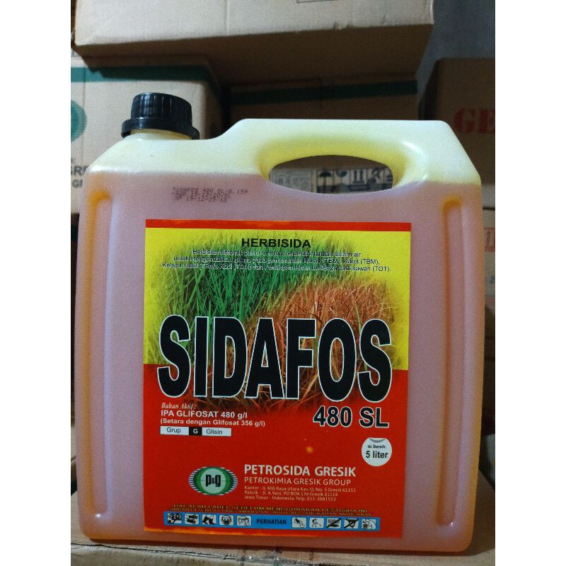 Jual HERBISIDA SIDAFOS 480SL 5 LITER Shopee Indonesia