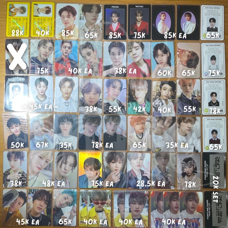 Jual Pc Photocard Nct Dream Wayv U Aespa Smcu Id Card Universe