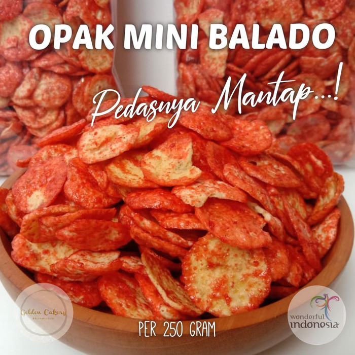 Jual Keripik Opak Mini Singkong Pedas Manis Gr Shopee Indonesia