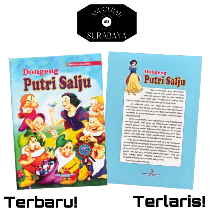 Jual Dongeng Putri Salju Full Colour Best Seller Karya Gemilang