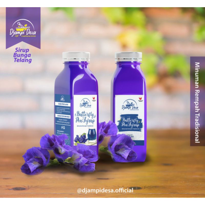 Jual Sirup Bunga Telang Butterfly Pea Syrup 250ml Shopee Indonesia