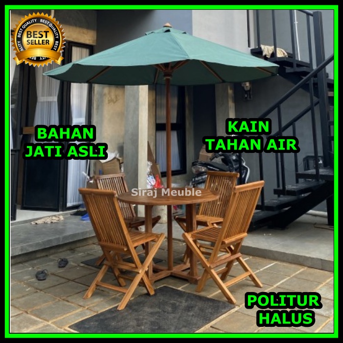 Jual Set Meja Payung Taman Payung Cafe Outdour Tenda Payung Taman Meja