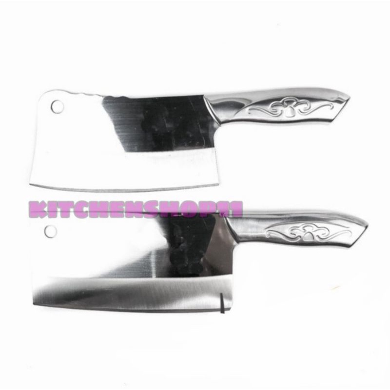 Jual Golok Tulang Pisau Daging Cincang Dapur Tajam Gull Stainless