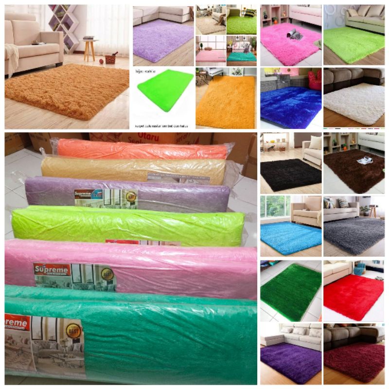 Jual KARPET BULU RASFUR Uk 103x165 Tebal 5 5cm Bisa Dicuci Ada