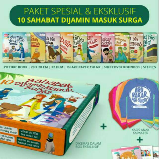 Jual Buku Sahabat Nabi Yang Dijamin Masuk Surga Satuan Shopee