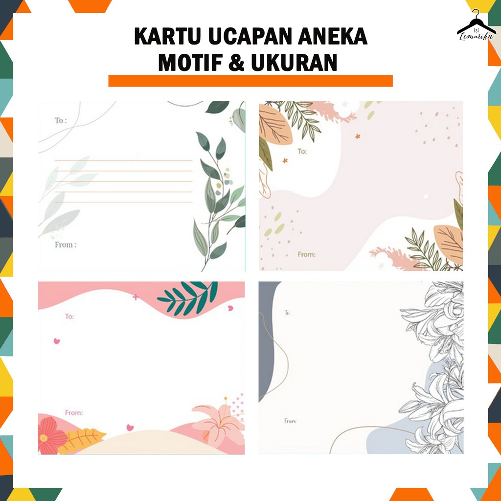 Jual Kartu Ucapan Greeting Card Aneka Ukuran Indonesia Shopee Indonesia