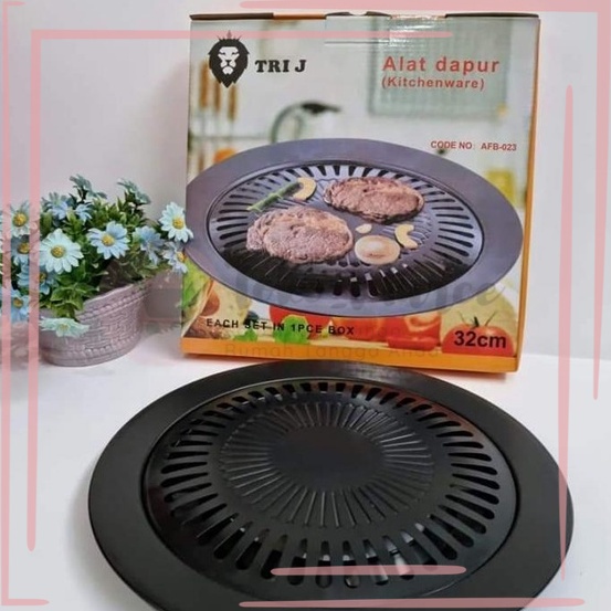 Jual Tempat Pemanggang Daging Bbq Grill Pan Piring Panggang Barbekyu