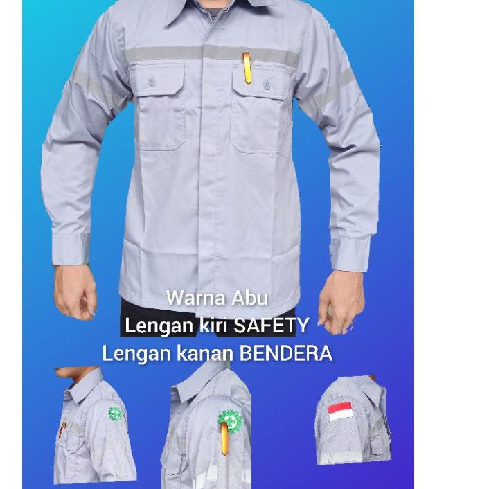 Jual Ditunggu Wearpack Safety Baju Kerja Lapangan Seragam Pabrik Kantor