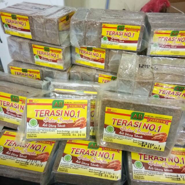 Jual Terasi Udang Toboali No Ab Gram Khas Bangka Shopee Indonesia