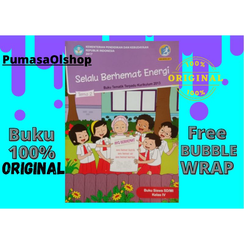 Jual BUKU TEMATIK UNTUK SD MI KELAS 4 TEMA 2 SELALU BERHEMAT ENERGI