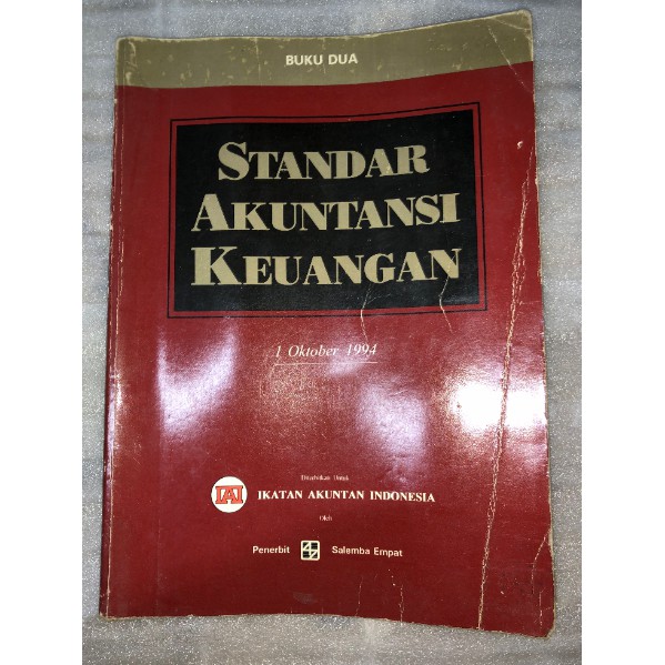 Jual BUKU STANDAR AKUNTANSI KEUANGAN BUKU DUA 2 1 OKTOBER 1994 IAI