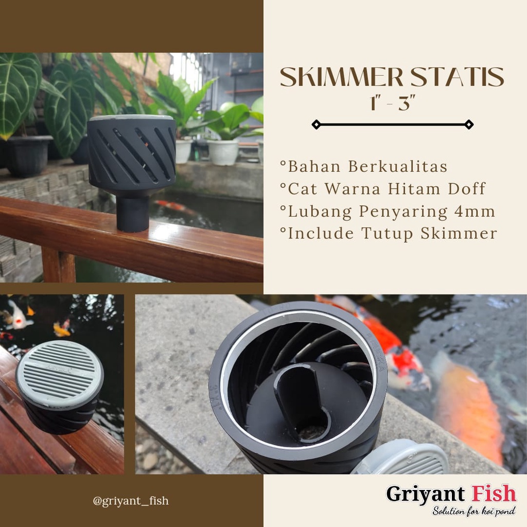 Jual Statis Skimmer Kolam Koi Pipa Inch Skimer Filter Aquarium Kolam