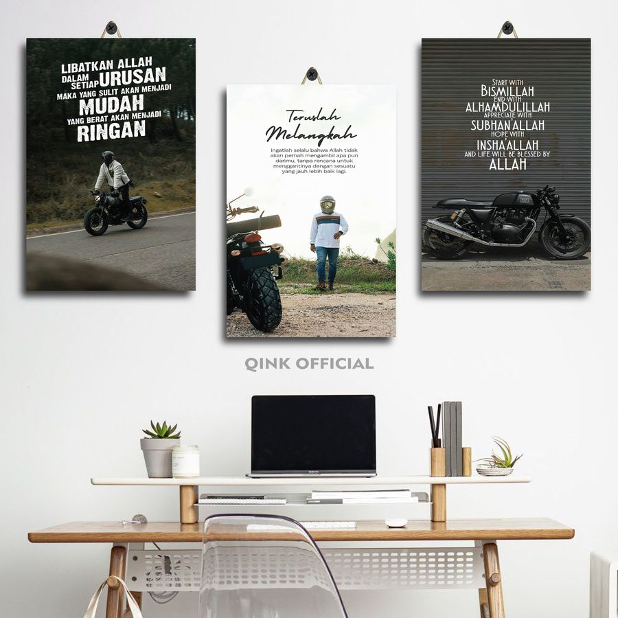 Jual Poster Kayu Quotes Motocross Moto Cross X Yx Oo Wc