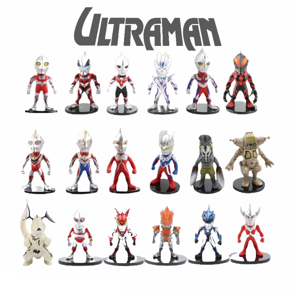 Jual Action Figure Ultraman Set Pcs Cm Mini Size New Series Topper