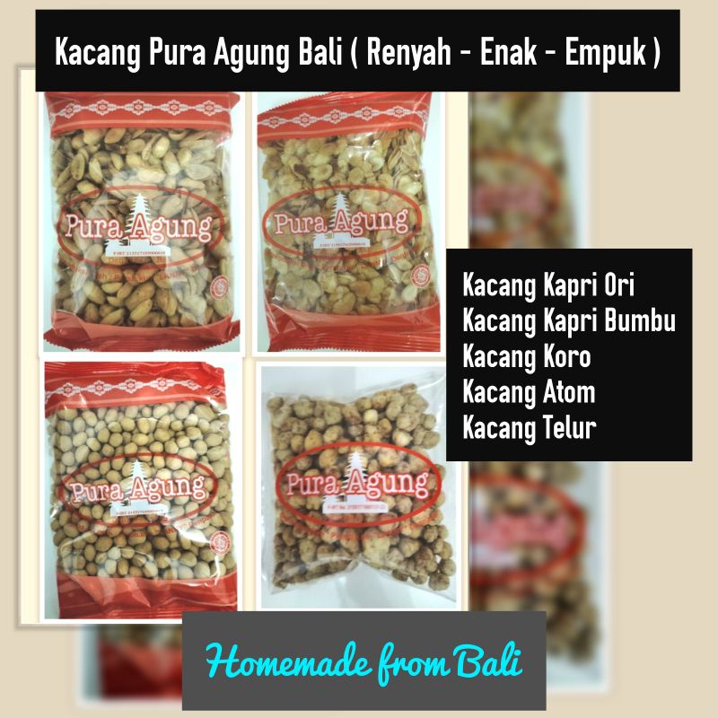 Jual Kacang Pura Agung Bali Kapri Koro Indonesia Shopee Indonesia