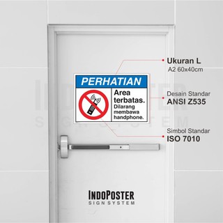 Jual Stiker Safety Sign Rambu K Area Terbatas Dilarang Membawa