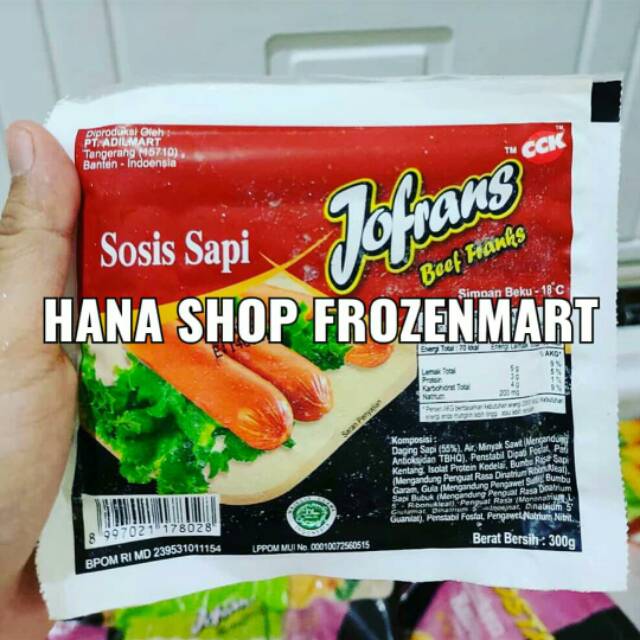 Jual Sosis Sapi Jofrans Gr Isi Pcs Shopee Indonesia