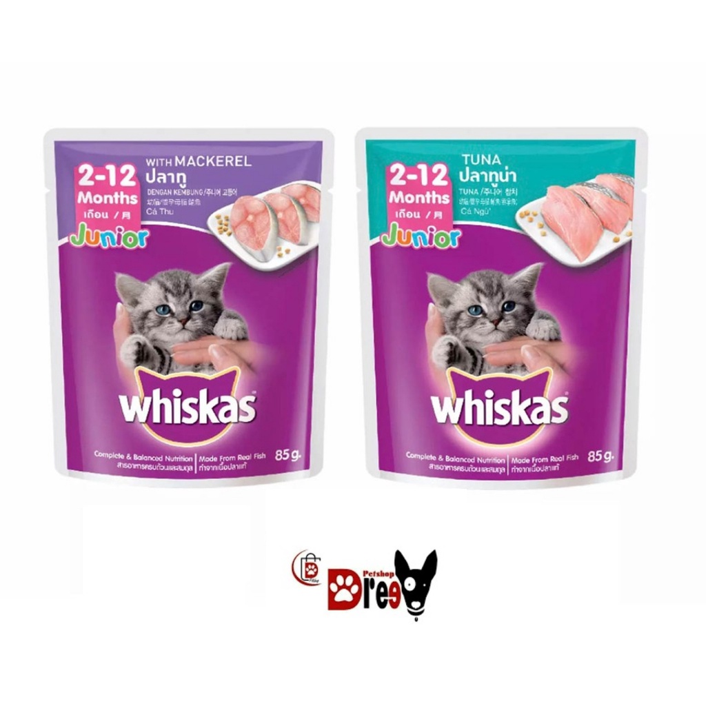 Jual Whiskas Junior Pouch All Variant 85gr Makanan Basah Kesukaan