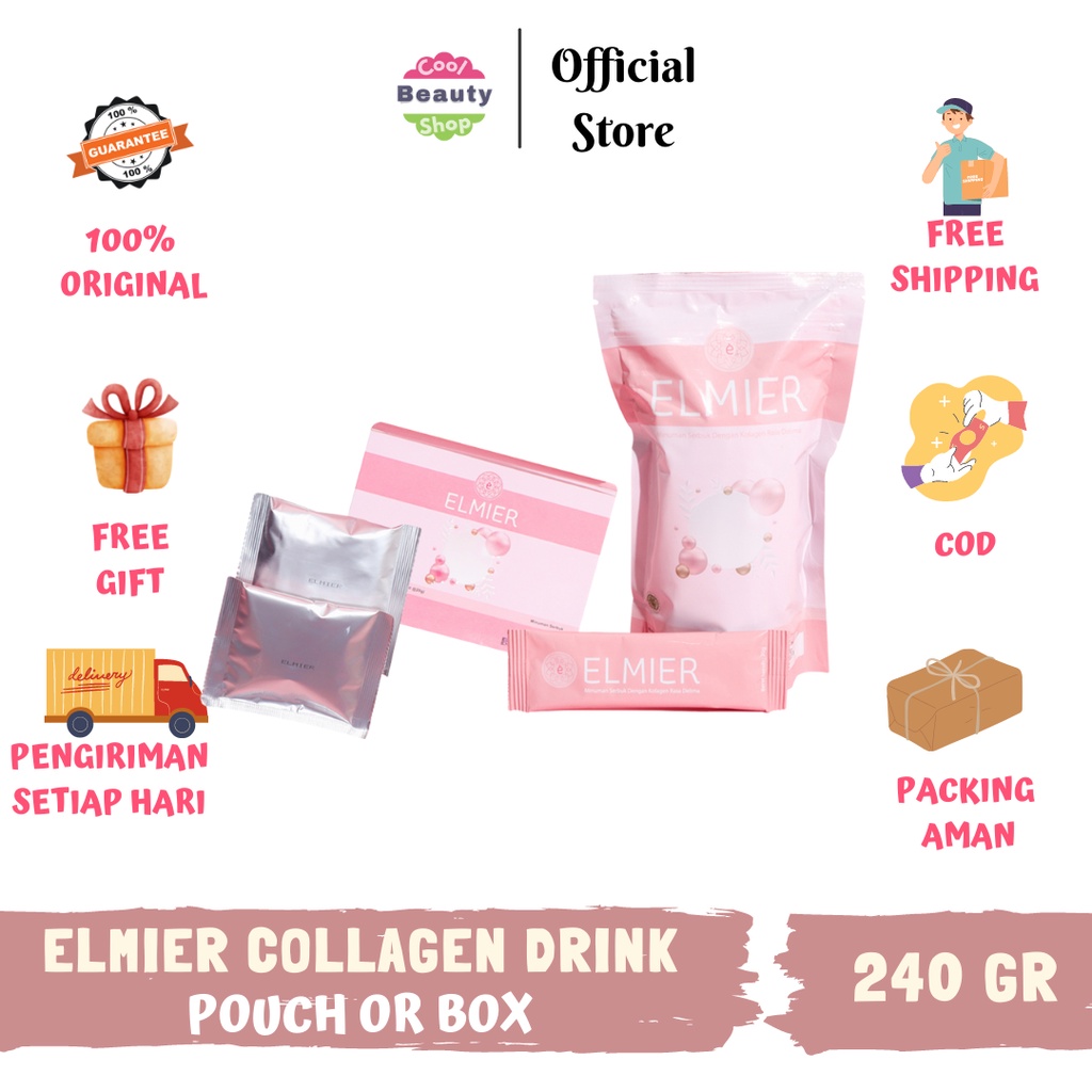 Jual Elmier Collagen Kolagen Anti Aging No Sugar Premium Drink Grade