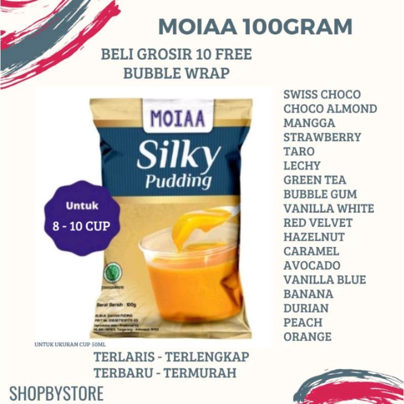 Jual Moiaa Pudding Silky Puding Gram Jelly Agar Bubuk Puding