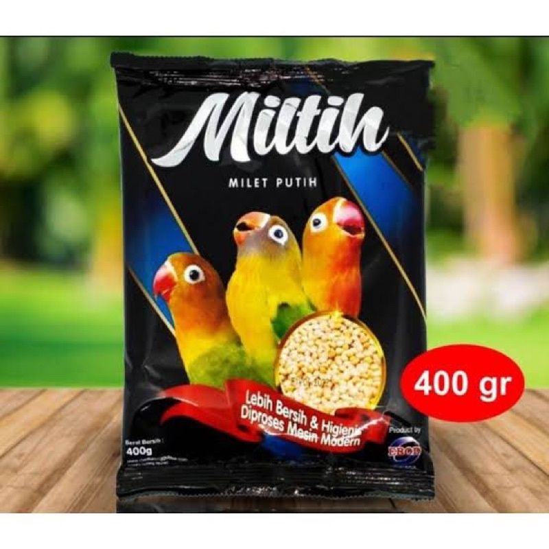 Jual Miltih Milet Putih Hygienis Pakan Makanan Burung Lovebird Shopee