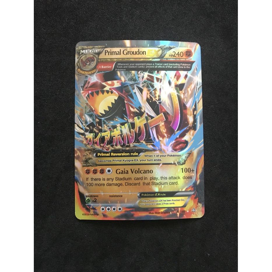 Jual Kartu Pokemon Tcg Mega Primal Groudon Ex Harga Kartu Indonesia