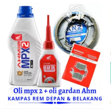 Jual PAKET SERVIS BEAT VARIO SCOOPY SPACY MPX 2 GARDAN OIL KAMPAS