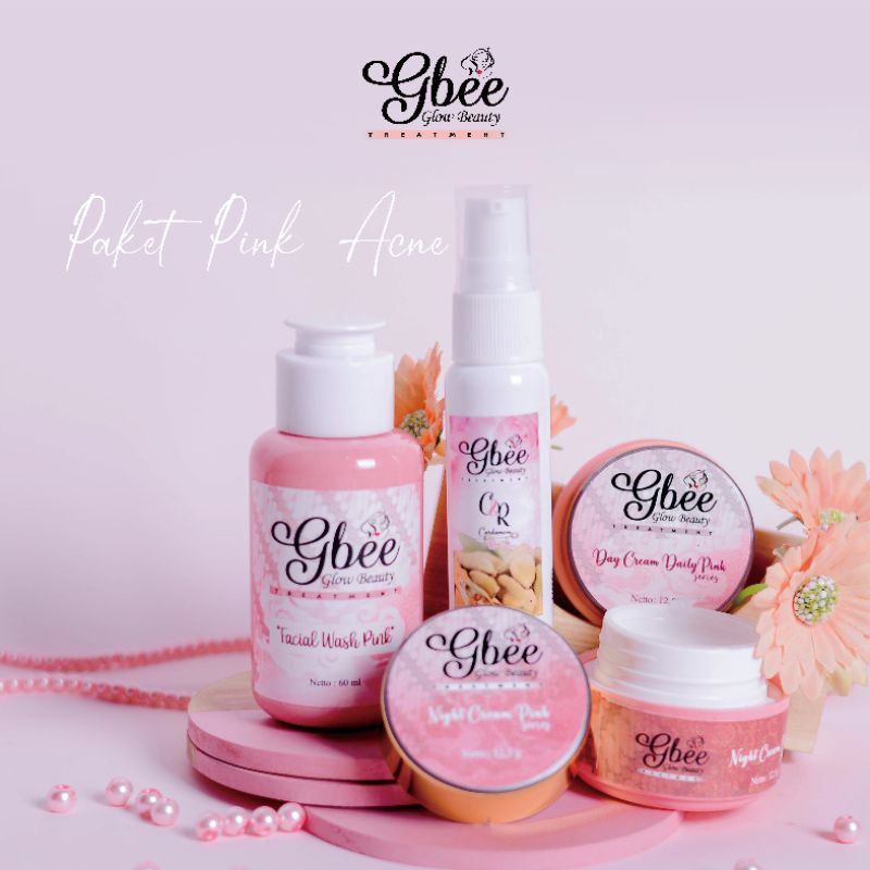 Jual Paket Pink Anti Acne Gbee Glow Beauty Cod Shopee Indonesia