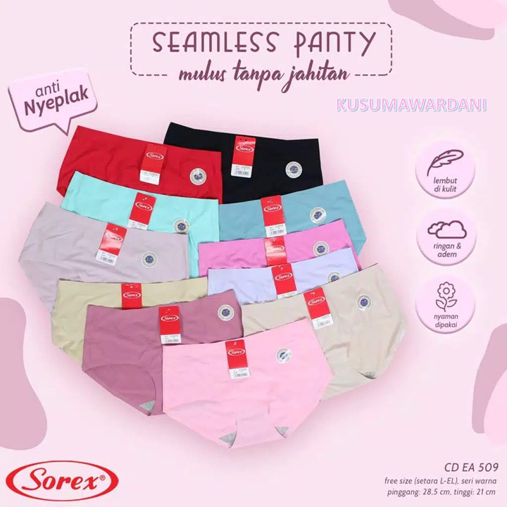 Jual Sorex Seamless Celana Dalam Wanita Tanpa Jahitan CD Cewek