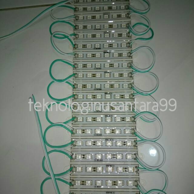 Jual Led Modul SMD 5050 Waterproof 6 Mata Led Per Strip 12 V 12v 12