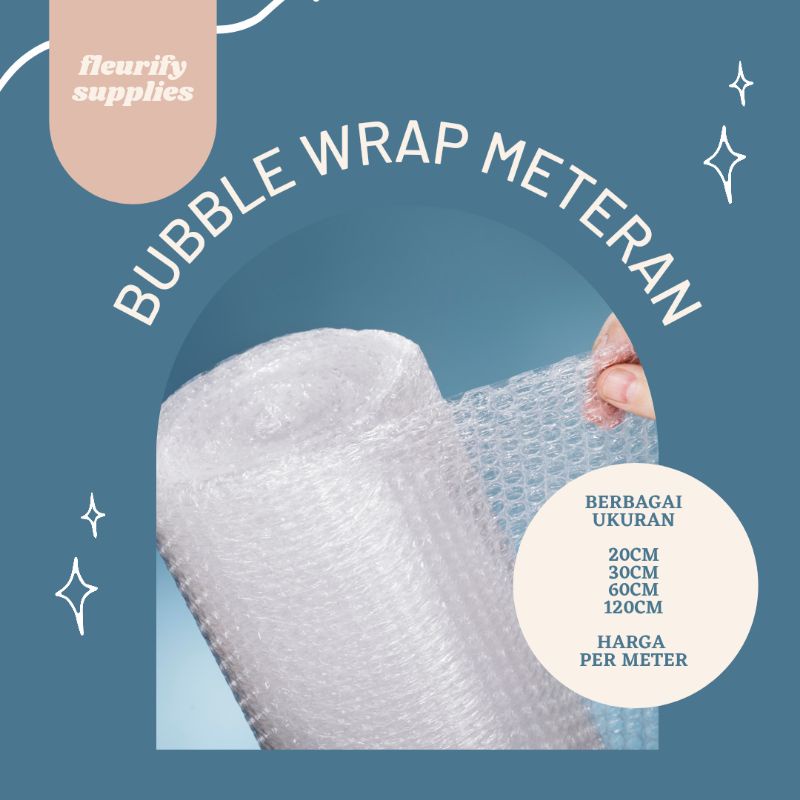 Jual Bubble Wrap Meteran Berbagai Ukuran Panjang Pendek 20cm 30cm 60cm