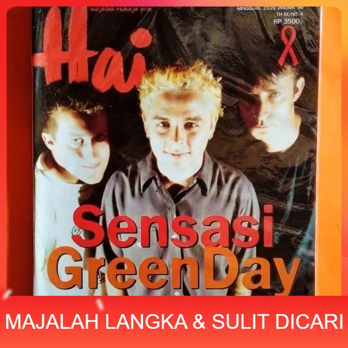 Jual Majalah HAI No 4 Jan 1996 Cover GREEN DAY Langka Shopee Indonesia