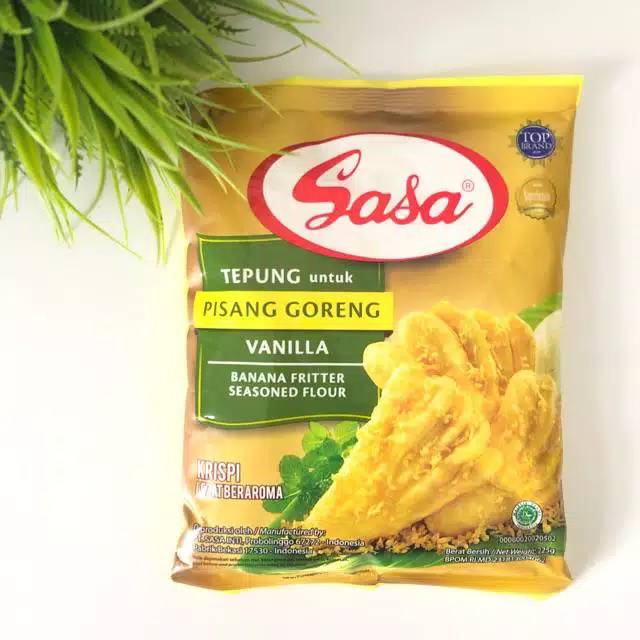 Jual Tepung Pisang Goreng Vanilla Sasa 225 Gr Shopee Indonesia