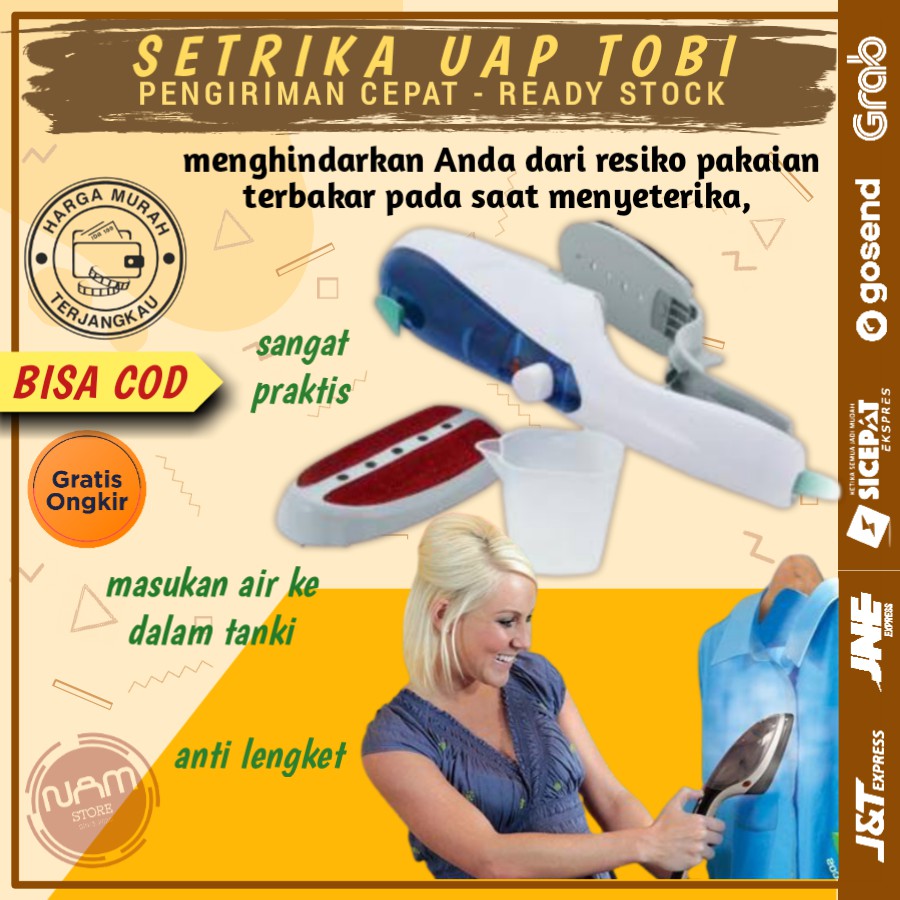 Jual Setrika Strika Seterika Setrikaan Steam Iron Baju Uap Lipat