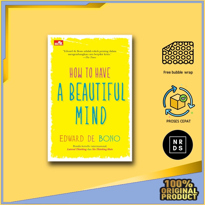 Jual Buku How To Have A Beautiful Mind Edward De Bono ORIGINAL