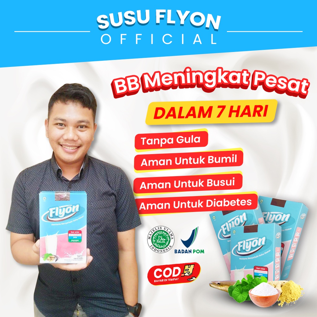 Jual Susu Flyon Original Susu Penggemuk Badan Penambah Berat Badan