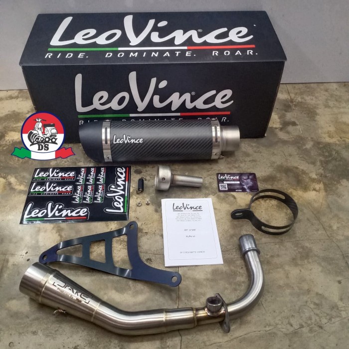 Jual Knalpot Leovince Leo Vince GP Corsa Evo Carbon Vespa Sprint Prima