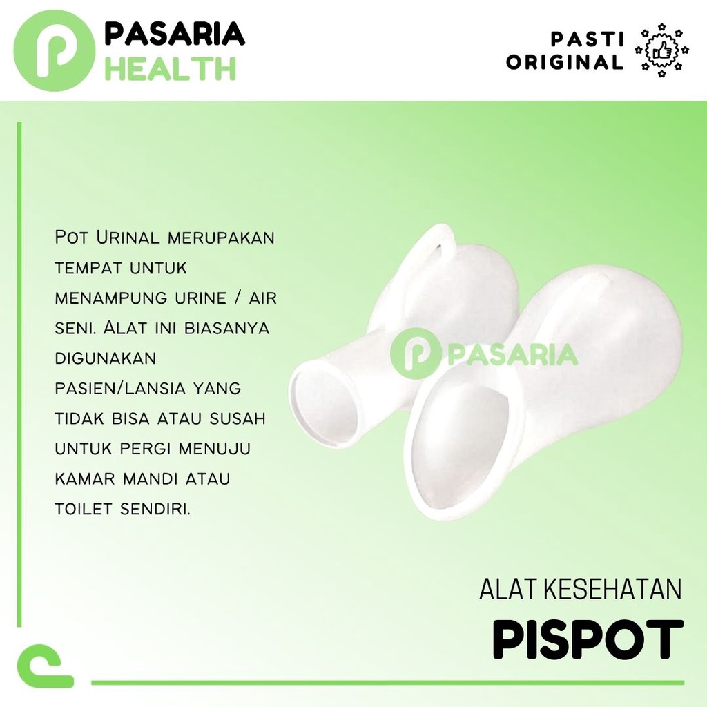 Jual Pispot Dewasa Tempat Pipis Kencing Urine Urin Urinal Plastik Laki