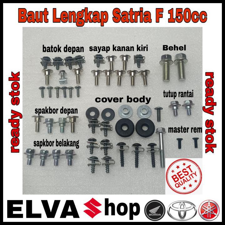 Jual Baut Lengkap Full Body Satria Fu Cc Shopee Indonesia