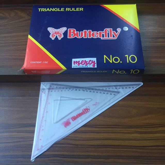 Jual Penggaris Segitiga No Butterfly Triangle Ruler Shopee