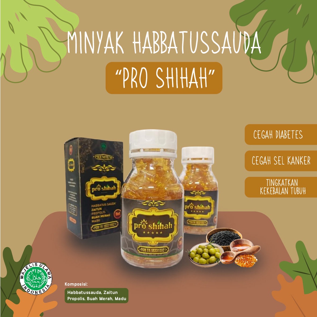 Jual Habbatus Sauda Pro Shihah Kapsul Herbal Shopee Indonesia