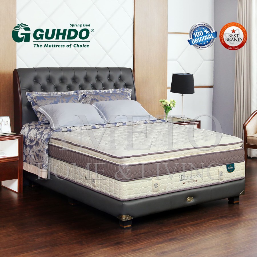 Jual Guhdo Springbed Diamond Latex 120x200 Legacy HB Virginian Full Set