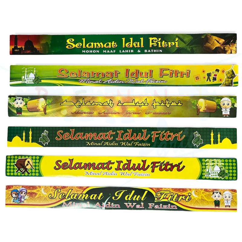 Jual Selempang Selamat Hari Raya IDUL FITRI 64cm X 5 5cm Slayer Sash