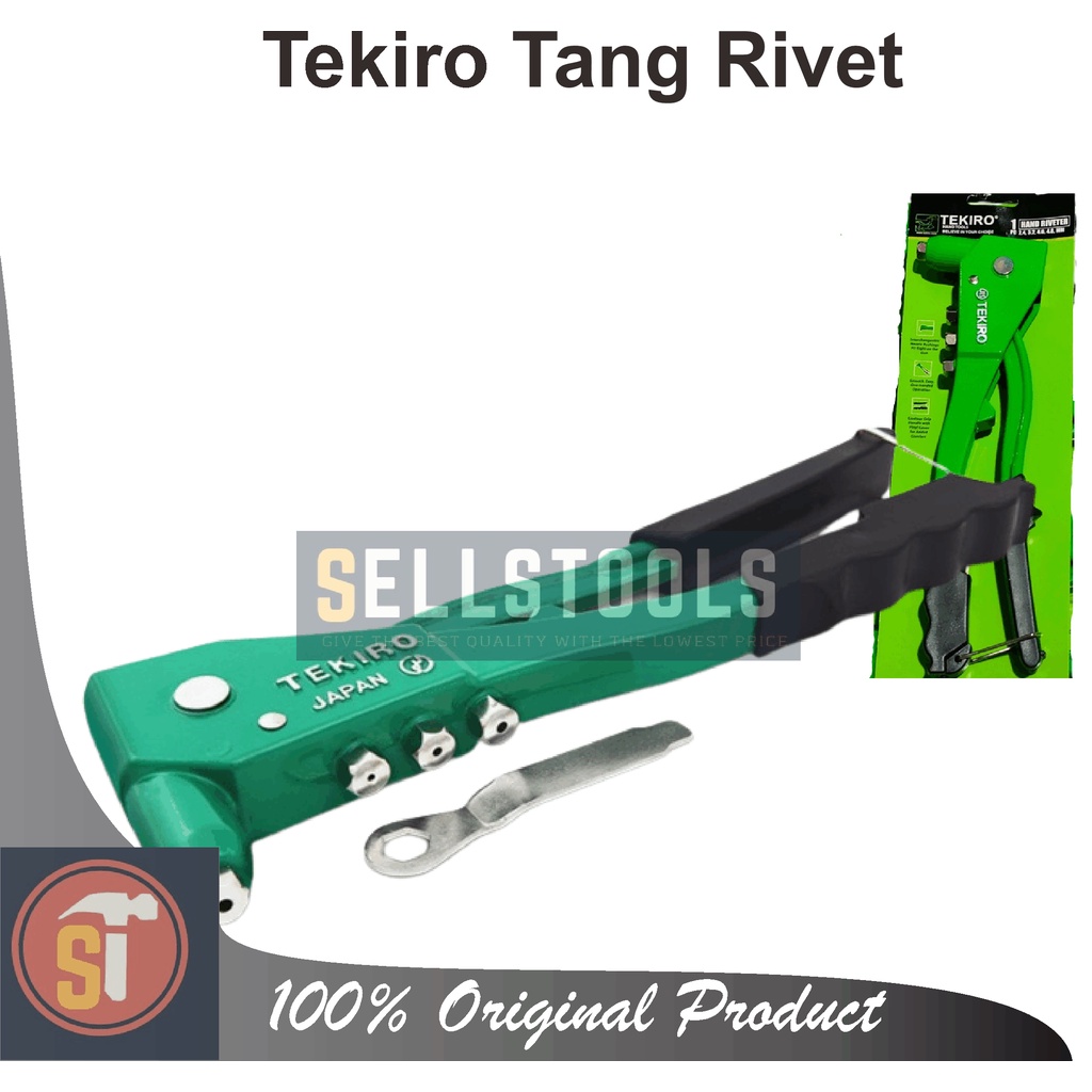 Jual Tekiro Tang Rivet Hitam Hijau Hand Riveter Original Tang Rivet