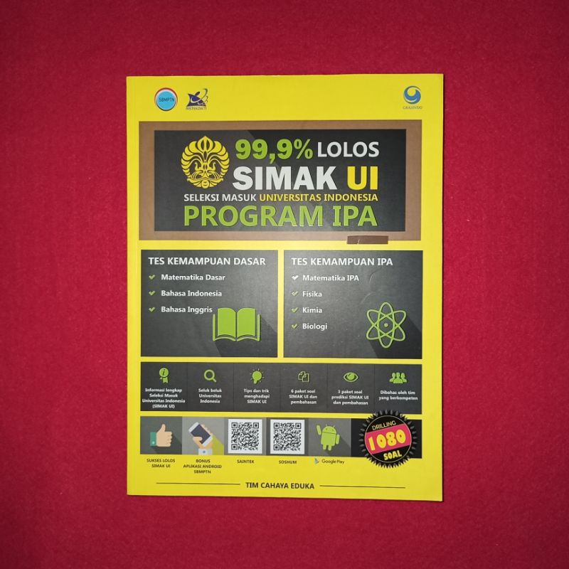 Jual Buku Pelajaran Lolos Simak UI Program IPA Shopee Indonesia