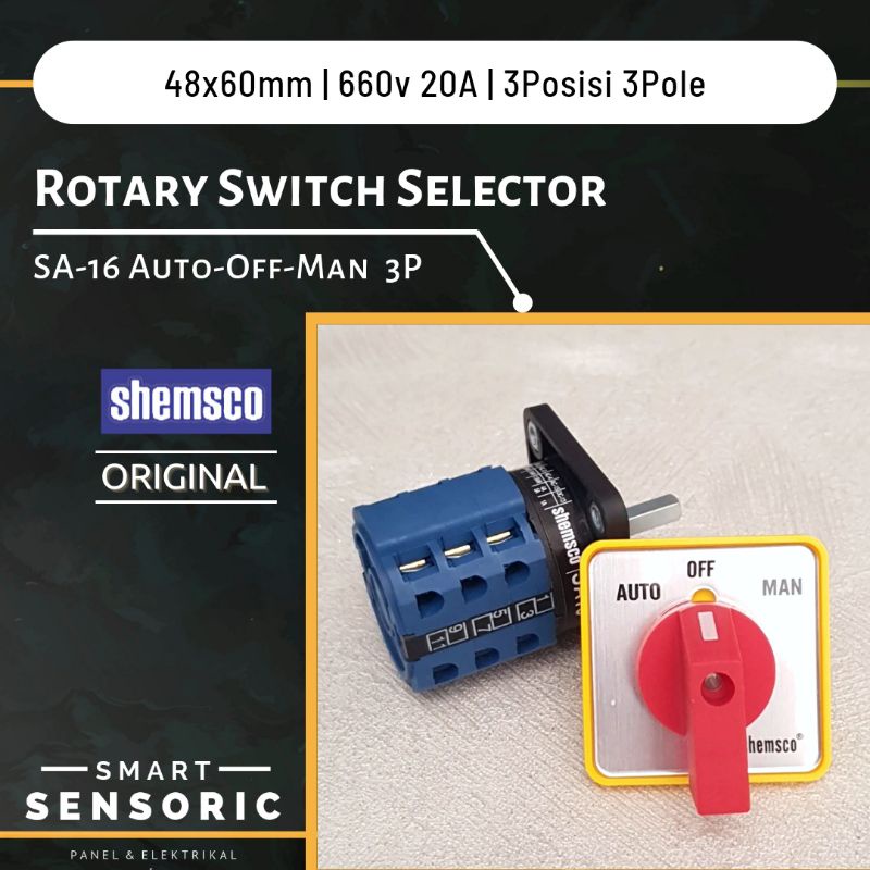 Jual Shemsco Sa Auto Off Man P Rotary Selector Switch Posisi