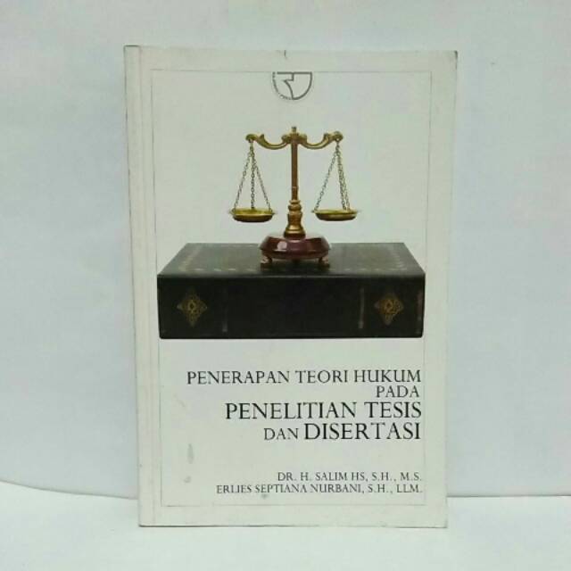 Jual BUKU ORIGINAL PENERAPAN TEORI HUKUM PADA PENELITIAN TESIS DAN