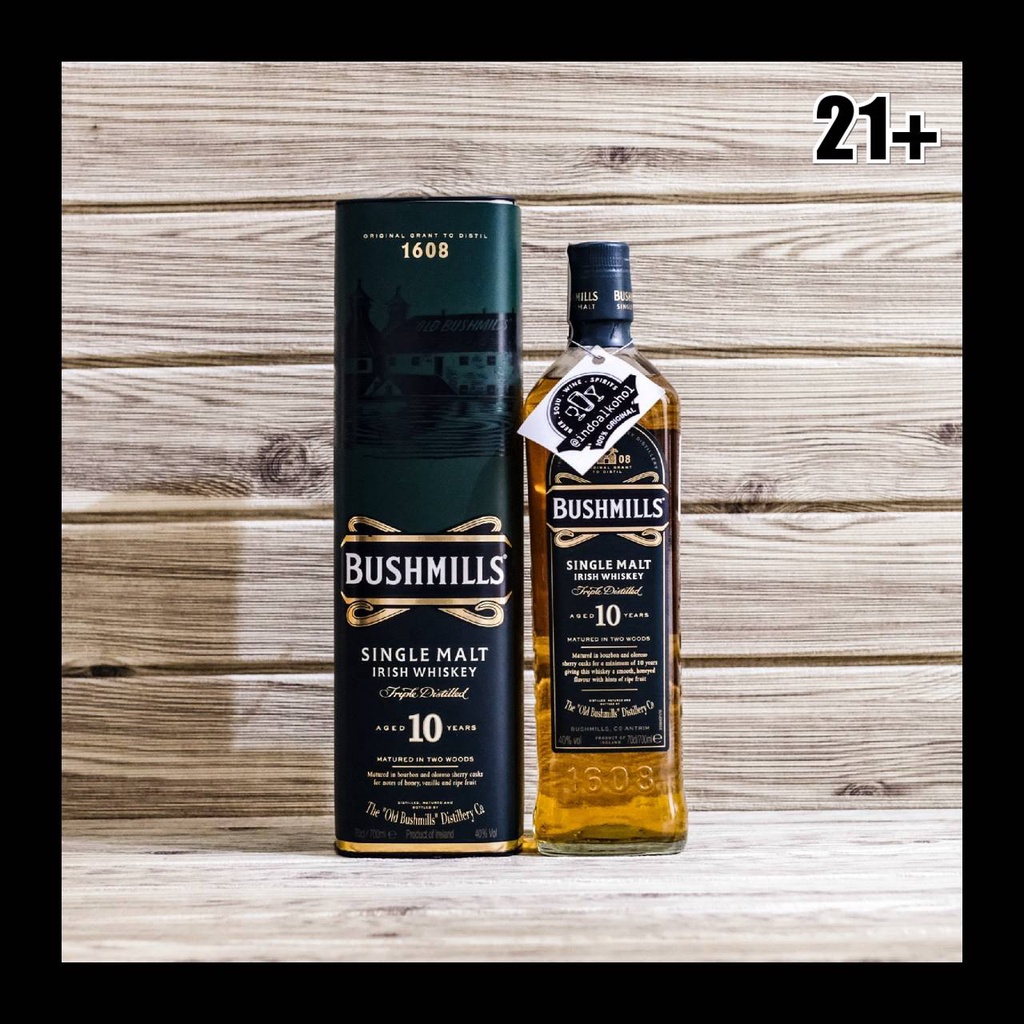 Jual Bushmills 10yo 700ml Single Malt Whiskey INDOALKOHOL Original