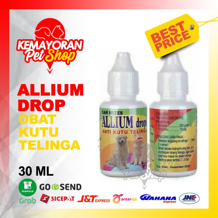 Jual Obat Kutu Telinga Kucing Obat Kutu Telinga Anjing Allium Ml