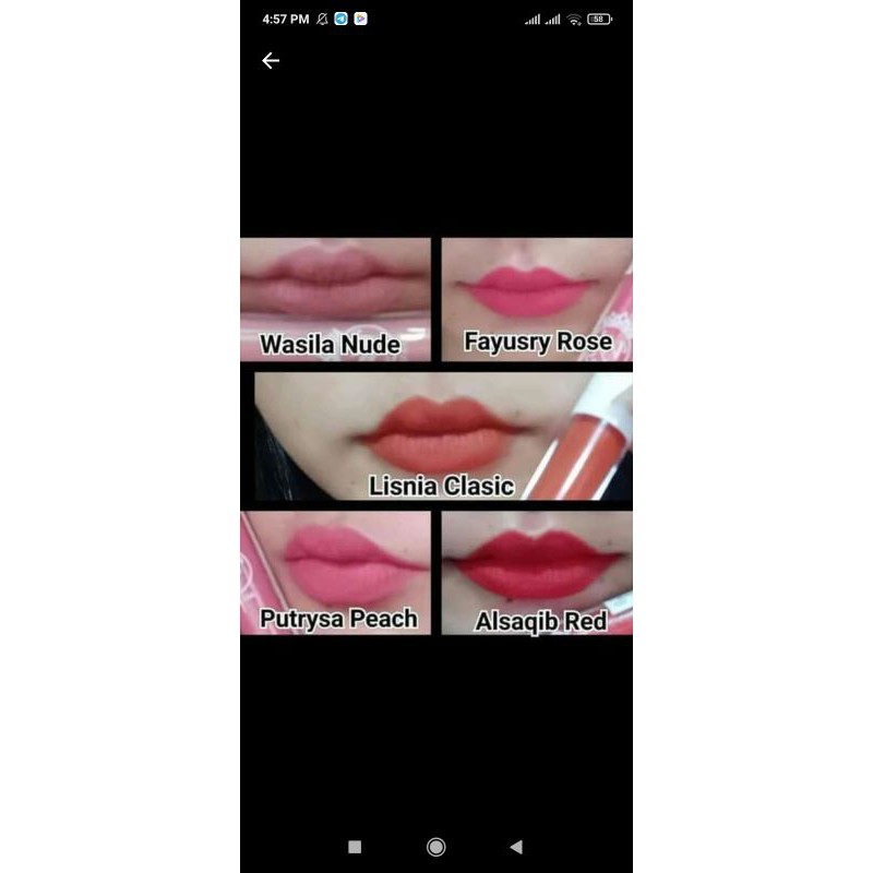 Jual Lipcream Wa Beauty Sisa Lisnia Dan Nude Shopee Indonesia